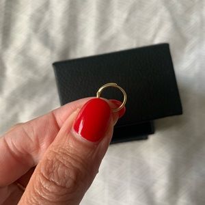 Anine Bing Medium Gold Huggie